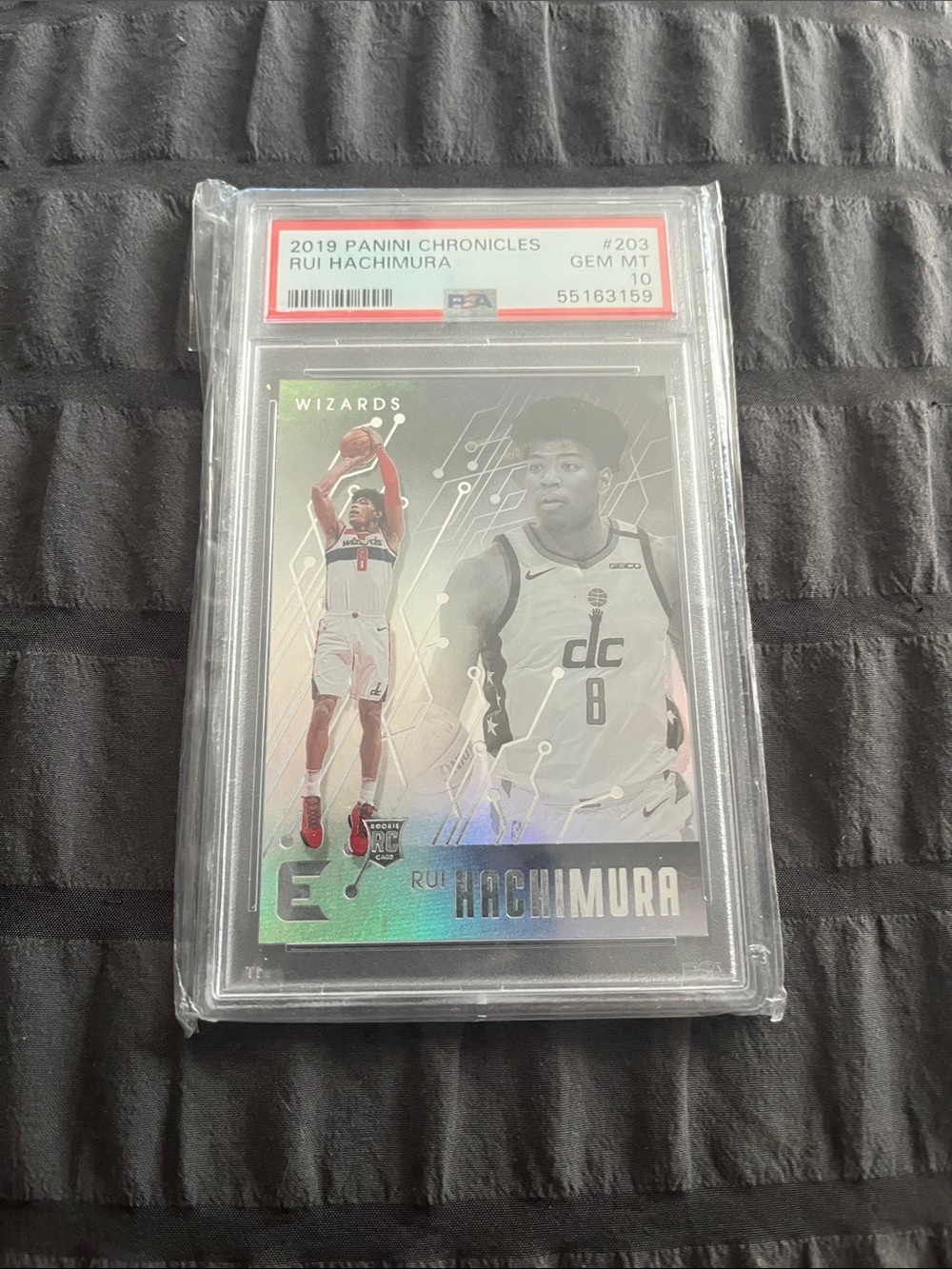 Panini Rui Hachimura Silver Holographic Basketball Card - Wizards